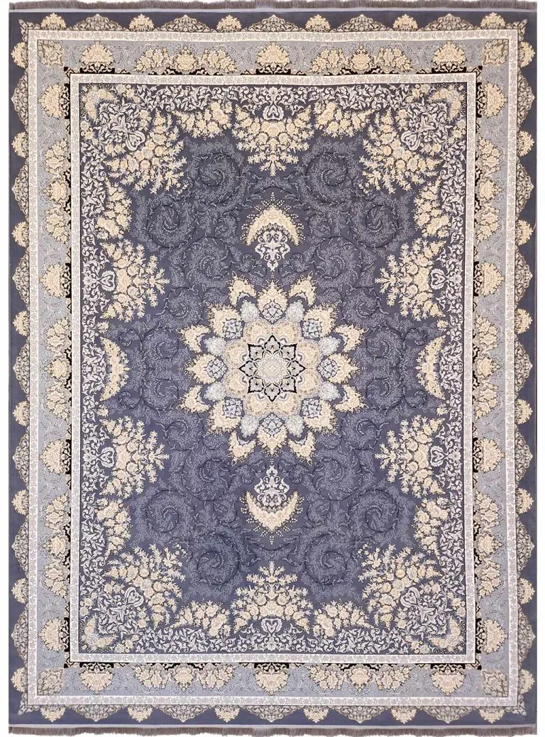 فرش طرح شیفته 700 شانه کد 1401 دودی