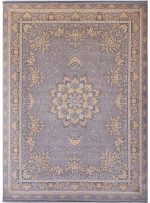 فرش طرح شیفته 700 شانه کد 1401 نقره ای