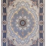 فرش طرح کرشمه نقره ای 700 شانه تراکم 2550 کد 7101402 - فرشخونه