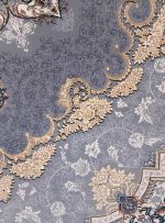 فرش طرح کرشمه نقره ای 700 شانه تراکم 2550 کد 7101402 - فرشخونه