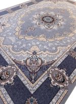 فرش طرح کرشمه نقره ای 700 شانه تراکم 2550 کد 7101402 - فرشخونه