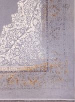 فرش کهنه نما طرح رها نقره ای 700 شانه تراکم 2550 کد 7101404 - فرشخونه
