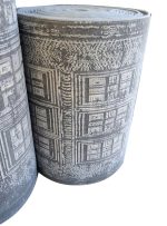 فرش کناره وینتیج طرح کتیبه طوسی 700 شانه 2100 کد 720118 - فرشخونه