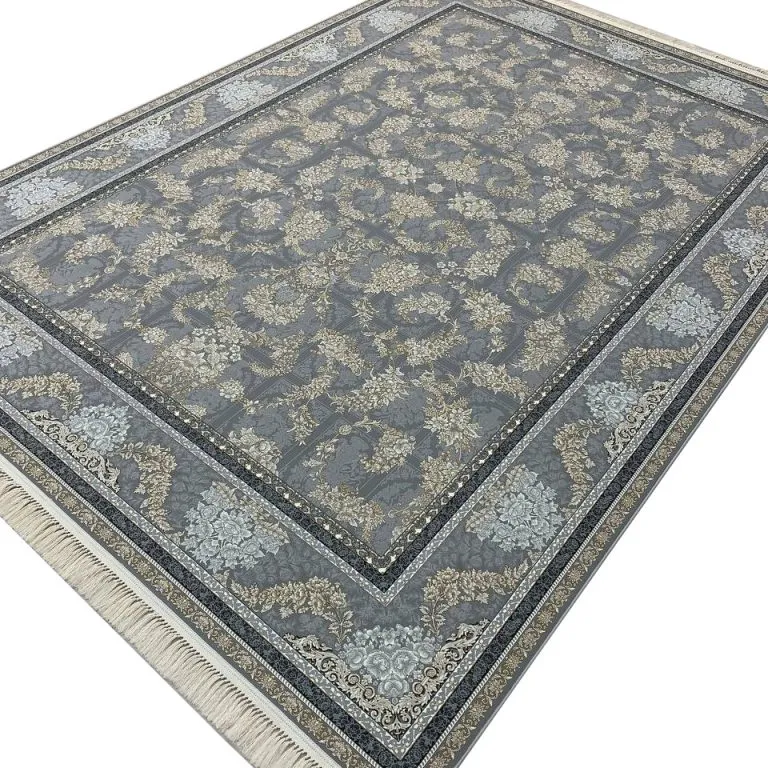 فرش طرح هانا طوسی 1200 شانه تراکم 3600 غیر برجسته کد 2205601 - فرشخونه