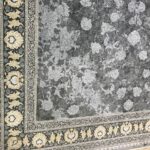فرش قصر دودی گل نقره ای 1200 شانه تراکم 3600 کد 2205603 - فرشخونه