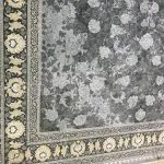 فرش قصر دودی گل نقره ای 1200 شانه تراکم 3600 کد 2205603 - فرشخونه