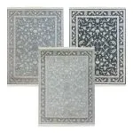 فرش افشان ساحل رنگ نقره ای دودی طوسی 1200 شانه تراکم 3600 کد 2205604 - فرشخونه