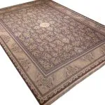فرش افشان گل ریز سبک قم دودی برجسته 1200 شانه کد 2101208 - فرشخونه