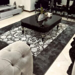فرش وینتیج افشان طرح گل قاب 700 شانه کد 770029 - Image 7