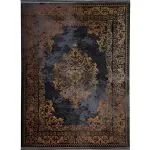 فرش وینتیج طرح آیرخ زمینه زغالی 700 شانه 2550 کد 7200111 - فرشخونه