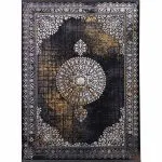 فرش وینتیج هالیدی طرح هما رنگ زغالی 700 شانه 2550 کد 720109 - فرشخونه