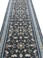 فرش کناره طرح نگار زمینه دودی 700 شانه تراکم 2100 کد 34K7201093