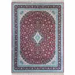 فرش طرح فرش کاشان 1200 شانه غیر برجسته کد 1712 رنگ لاکی