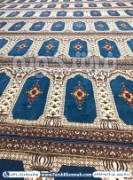 فرش مسجد طرح محرابی 440 شانه آبی کد 40589 - فرشخونه