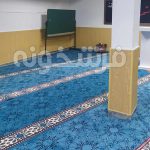 فرش تشریفات سجاده ای طرح مارال رنگ آبی کد 702101 - فرش سجاده ای فرشخونه