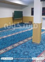 فرش تشریفات سجاده ای طرح مارال رنگ آبی کد 702101 - فرش سجاده ای فرشخونه