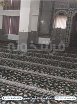 فرش تشریفات سجاده ای طرح گیلدا رنگ سبز کد 702102 - فرش سجاده ای فرشخونه