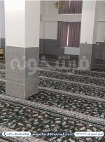فرش تشریفات سجاده ای طرح گیلدا رنگ سبز کد 702102 - فرش سجاده ای فرشخونه