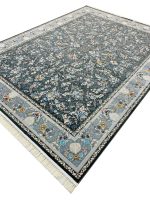 فرش افشان طرح مهدیسا رنگ دودی 1200 شانه تراکم 3600 کد 2205605 - فرشخونه