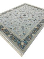 فرش افشان طرح مهدیسا رنگ سیلور 1200 شانه تراکم 3600 کد 2205605 - فرشخونه