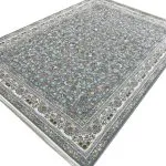 فرش افشان طرح بهار 1500 شانه تراکم 4500 کد 95F3105506 طوسی