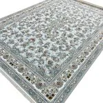 فرش افشان طرح بهار 1500 شانه تراکم 4500 کد 95F3105506 سیلور