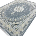 فرش طرح شمس طوسی طلاکوب 1500 شانه تراکم 4500 کد 3105507 - فرشخونه
