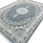 فرش طرح شمس طوسی طلاکوب 1500 شانه تراکم 4500 کد 3105507 - فرشخونه