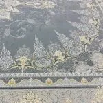فرش طرح شمس طوسی طلاکوب 1500 شانه تراکم 4500 کد 3105507 - فرشخونه