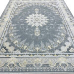 فرش طرح شمس طوسی طلاکوب 1500 شانه تراکم 4500 کد 3105507 - فرشخونه