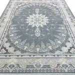 فرش طرح شمس طوسی طلاکوب 1500 شانه تراکم 4500 کد 3105507 - فرشخونه