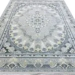 فرش طرح شمس صدفی طلاکوب 1500 شانه تراکم 4500 کد 3105507 - فرشخونه