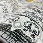 فرش طرح شمس وینتیج زغالی 1500 شانه تراکم 4500 کد 3105508 - فرشخونه