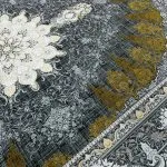 فرش طرح شمس وینتیج زغالی 1500 شانه تراکم 4500 کد 3105508 - فرشخونه