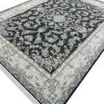 فرش افشان طرح شهرزاد رنگ زغالی 1500 شانه تراکم 4500 کد 3105510 - فرشخونه