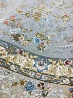 فرش افشان طرح شهرزاد رنگ نقره ای 1500 شانه تراکم 4500 کد 3105510 - فرشخونه