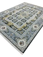 فرش خشتی طرح همایون رنگ زغالی 1500 شانه تراکم 4500 کد 3105511 - فرشخونه