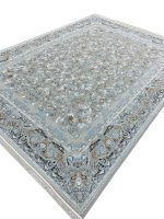 فرش افشان طرح روژان 1500 شانه تراکم 4500 کد 3105512 نقره ای