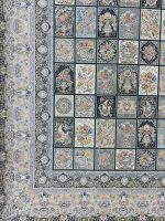 فرش خشتی طرح ارسباران رنگ زغالی 1500 شانه تراکم 4500 کد 3105514 - فرشخونه