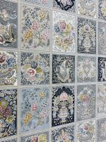 فرش خشتی طرح ارسباران رنگ صدفی 1500 شانه تراکم 4500 کد 3105514 - فرشخونه