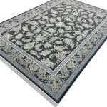 فرش افشان طرح زرافشان زغالی 1500 شانه تراکم 4500 کد 3105515 - فرشخونه
