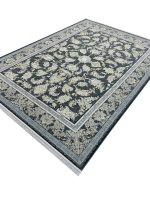 فرش افشان طرح زرافشان زغالی 1500 شانه تراکم 4500 کد 3105515 - فرشخونه