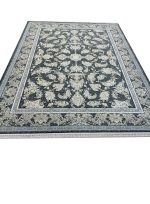 فرش افشان طرح زرافشان زغالی 1500 شانه تراکم 4500 کد 3105515 - فرشخونه