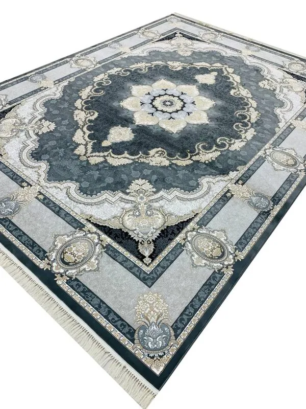 فرش طرح الماس دودی 700 شانه تراکم 2550 کد 7105907 - فرشخونه
