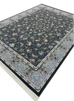 فرش افشان طرح گل آرا 700 شانه تراکم 2550 کد 95F7105908 دودی