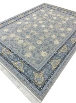 فرش افشان طرح آبان رنگ نقره ای 700 شانه تراکم 2550 کد 7105910 - فرشخونه