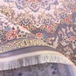 فرش طرح باغ مهرداد دودی برجسته 1200 شانه تراکم 3600 کد 2101005 - فرشخونه