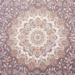 فرش طرح باغ مهرداد دودی برجسته 1200 شانه تراکم 3600 کد 2101005 - فرشخونه