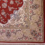 فرش طرح باغ مهرداد گلبهی برجسته 1200 شانه تراکم 3600 کد 2101005 - فرشخونه