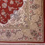 فرش طرح باغ مهرداد گلبهی برجسته 1200 شانه تراکم 3600 کد 2101005 - فرشخونه